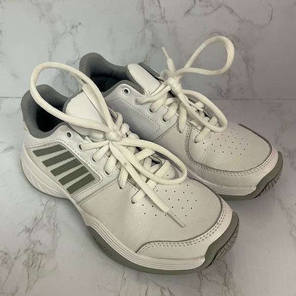 K-Swiss Tennis Shoes in white/gray